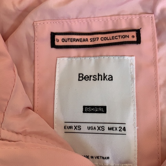 Bershka light pink hooded jacket XS - Picture 3 of 4